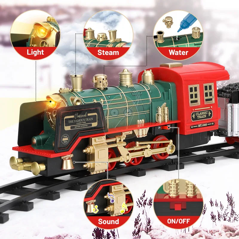 Remote Controlled Train on Track (Perfect gift for birthdays and holidays)