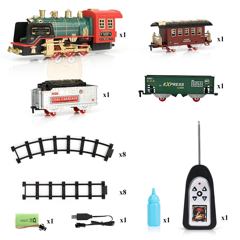 Remote Controlled Train on Track (Perfect gift for birthdays and holidays)