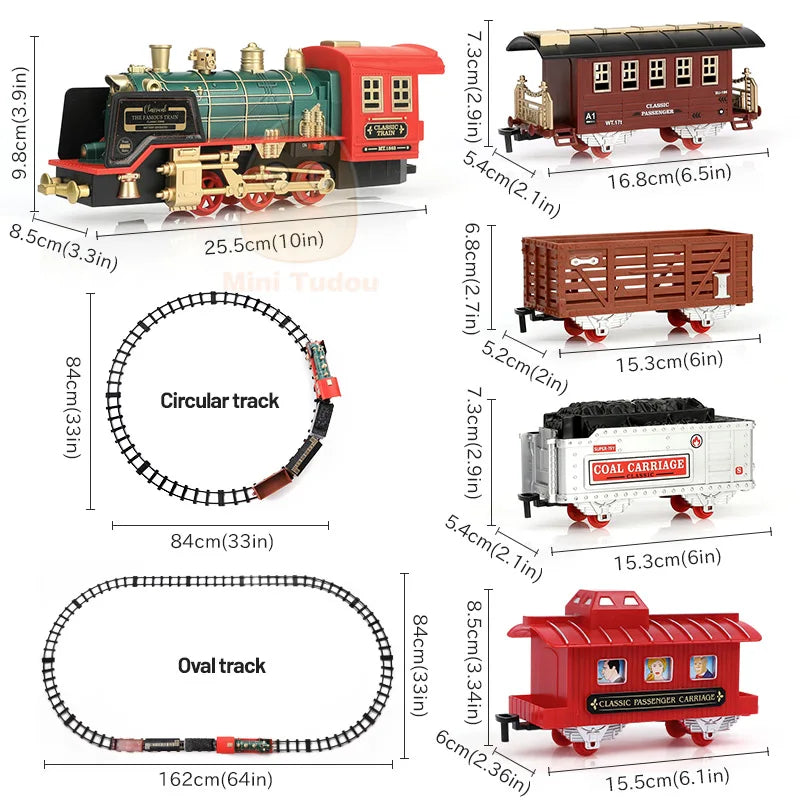 Remote Controlled Train on Track (Perfect gift for birthdays and holidays)