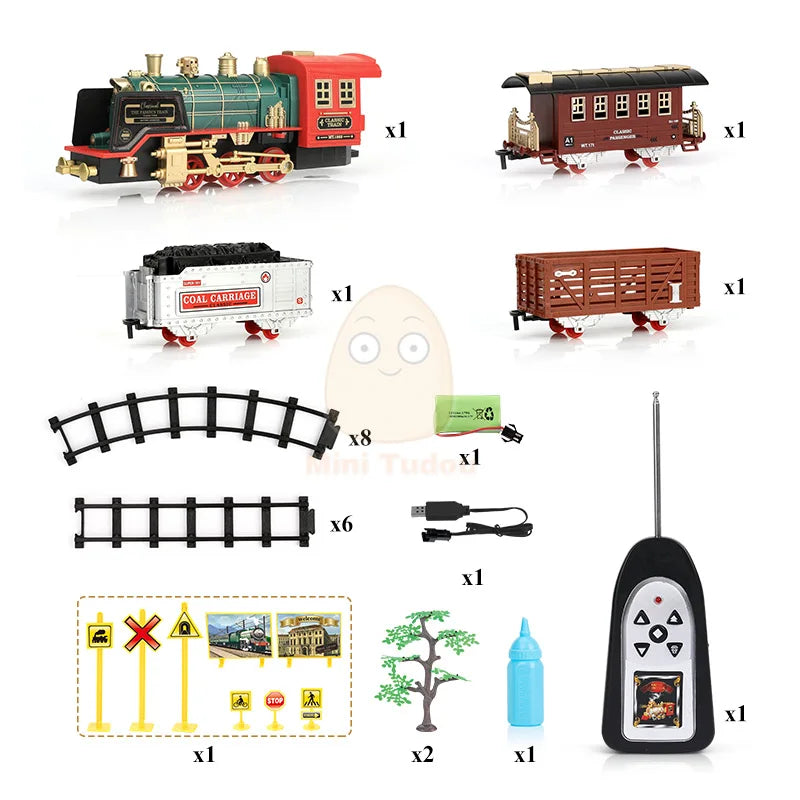 Remote Controlled Train on Track (Perfect gift for birthdays and holidays)